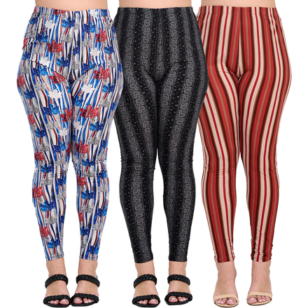 Women's Plus Size Leggings, 3X-5X, FREE SHIP