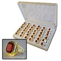 Bulk Lots: 288 pcs-Ladies Faux Ruby Rings-$0.34 pcs