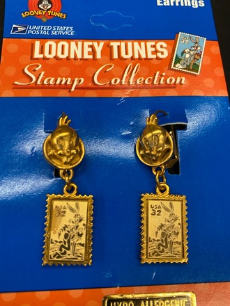 50 prs-Vintage Looney Tunes Earrings-Retail $9.99-$1.99 pr