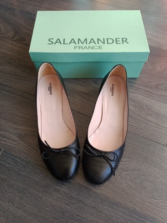Escarpins noirs SALAMANDER tout cuir - Pointure 41