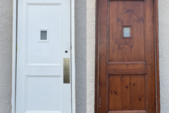 Selling: Swinging Mahogany Doors w/Jambs + Speak-easy + Hardware $875ea.