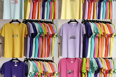 Bulk Lots: $1.5 pair of wholesale Women short-sleeved shirt