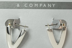 Bulk Lots: 40 prs-Nine West Sterling Silver Plated Finish Earrings-$2.50 prs