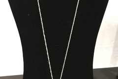 Bulk Lots: 50 pcs-Premier 24" Silvertone Necklace-2" Swarovski Pendant/Pin