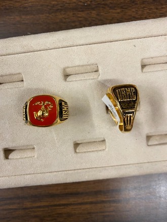17 pcs-Marine's Enamel Rings-Men's-$5.88 ea-USA Made!