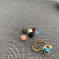 Bulk Lots: 25 pcs-Ladies Interchangable 14kt Goldtone Diamond Ring-$4 ea