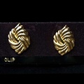 Bulk Lots: 50 pairs-Diamond Etched 14kt Goldtone Earrings--$2.00 pair