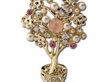 Bulk Lots: 34 pcs-Rhinestone & Pearl Flower Pin--Mother Day Gift--$3.00 each