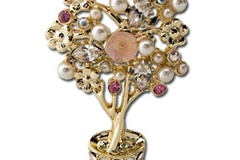 Bulk Lots: 34 pcs-Rhinestone & Pearl Flower Pin--Mother Day Gift--$3.00 each