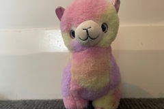 Selling with online payment: Pastel rainbow llama 