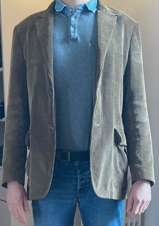 Veste WE vintage caramel 100% coton -L- TBE 