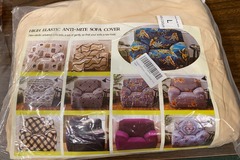 Bulk Lots: 10 pcs-Sofa Stretch Universal Cover-Beige & Tan-$9.99 ea