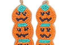 Bulk Lots: 100 Pairs of Assorted Halloween Themed Fashion Earrings
