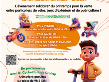Actualité: Bourse Tout c'qui roule et puériculture -Foyer Courtel Croissy