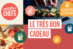 Vente: 2 e-Cartes cadeau L'Atelier des Chefs (200€)
