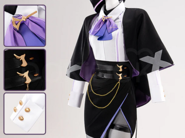 Selling with online payment: DokiDoki Genshin Impact Clorinde Luckin Coffee Collab Cosplay