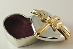 Bulk Lots: 150 pcs-Heart Shape Jewelry Trinket Box--$0.75 pcs