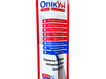 Manufacturers: Серветка гелева антимікробна «ОпікУн»® (30х20 см)