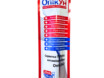 Manufacturers: Серветка гелева антимікробна «ОпікУн»® (20х20 см)