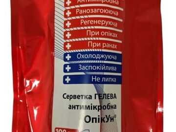 Виробники: НОВИНКА! Пов'язка гелева антимікробна «ОпікУн» ® (100х20 см)