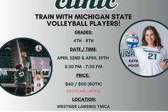 Clinics: 4/29 Westside YMCA Michigan State Volleyball Clinic