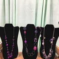 Bulk Lots: 50 pcs-Designer Brand Purple Necklaces-Asst. Styles-$1.99 ea!