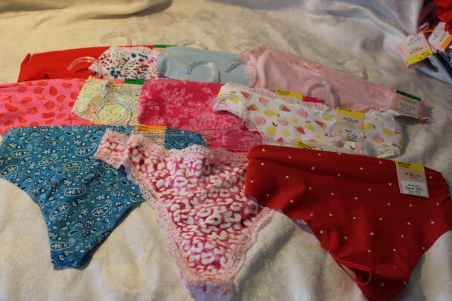 LOT OF 100 pair AQUA (Bloomingdale's brand) thong panties 