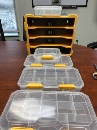 (50)Heavy Duty Rack Tool 5 Bins Parts tools Storage Organizers