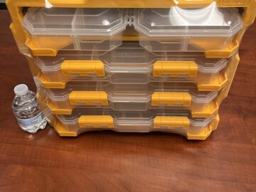 Bulk Lots: (50)Heavy Duty Rack Tool 5 Bins Parts tools Storage Organizers