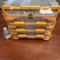 Bulk Lots: (50)Heavy Duty Rack Tool 5 Bins Parts tools Storage Organizers
