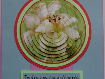 Vente au détail: Carte de condoléances « lys »
