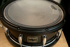 VIP Member: Gretsch 6.5X14 Maple With Wood Hoops Black Snare Drum
