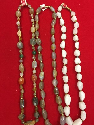 40 pcs-Genuine Gemstone Nugget Necklaces-18" & 24"-$2.49 pcs
