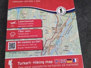 Vuokrataan (päivä): Kartta Norja Máze nro 10170 (Nordic maps)