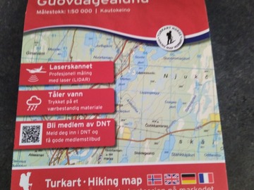Vuokrataan (päivä): Kartta Norja Guovdageaidnu nro 10165 (Nordic maps)