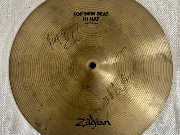VIP Member: Zildjian 14” New Beat Hats Signed by Dave Weckl