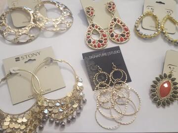 Bulk Lots: 50 Pair All Designer & Name Brand Earrings and more styles