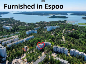 Annetaan vuokralle: furnished room in Espoo, bills covered, available from 31.8.25