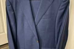 Selling with online payment: Lazio Mid Blue Wool 110s Suit - 38R