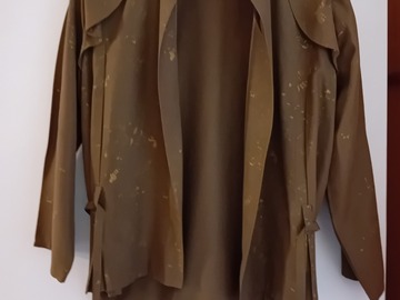 Selling: Veste courte kaki et dorée - Femme - T. 40/42