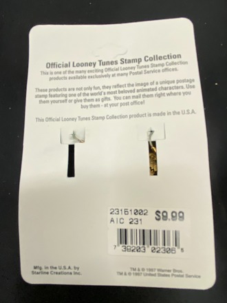 100 prs-Vintage Looney Tunes Earrings--retail $9.99-$0.99 pair