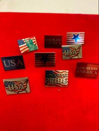 400 pcs--Patriotic Pin Jewelry--$0.25 pcs!