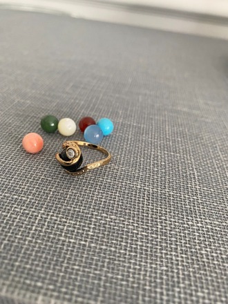 50 pcs-Ladies Interchangable 14kt Goldtone Diamond Ring-$3.00 ea