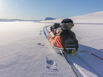 Vuokrataan (päivä): Fjellpulken Expedition Xplorer 168 cm ahkio