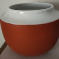 Sales: Lot cache pot céramique bi colore