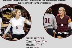Clinics: Starkville Parks Mississippi State Volleyball Clinic (July 7-10)