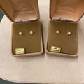 Bulk Lots: 40 prs --Cubic Zirconia Earrings in Velvet Boxes-- $2.50 each Box