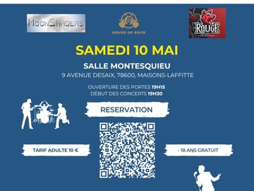 Actualité: Grand concert Pop-Rock caritatif le 10 mai