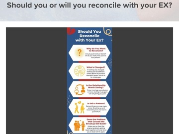 Selling: Should you or will you reconcile with your EX?