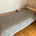 Myydään: Single-size bed frame and/or mattress and/or blanket